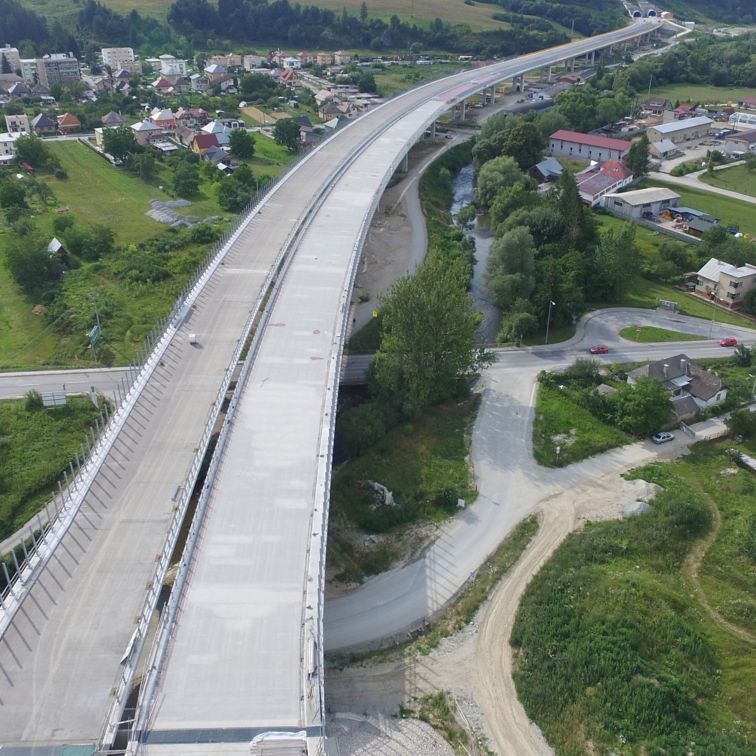 Construction Site of D1 Highway Tunnel in Slovakia between Dubna Skala-Visnove