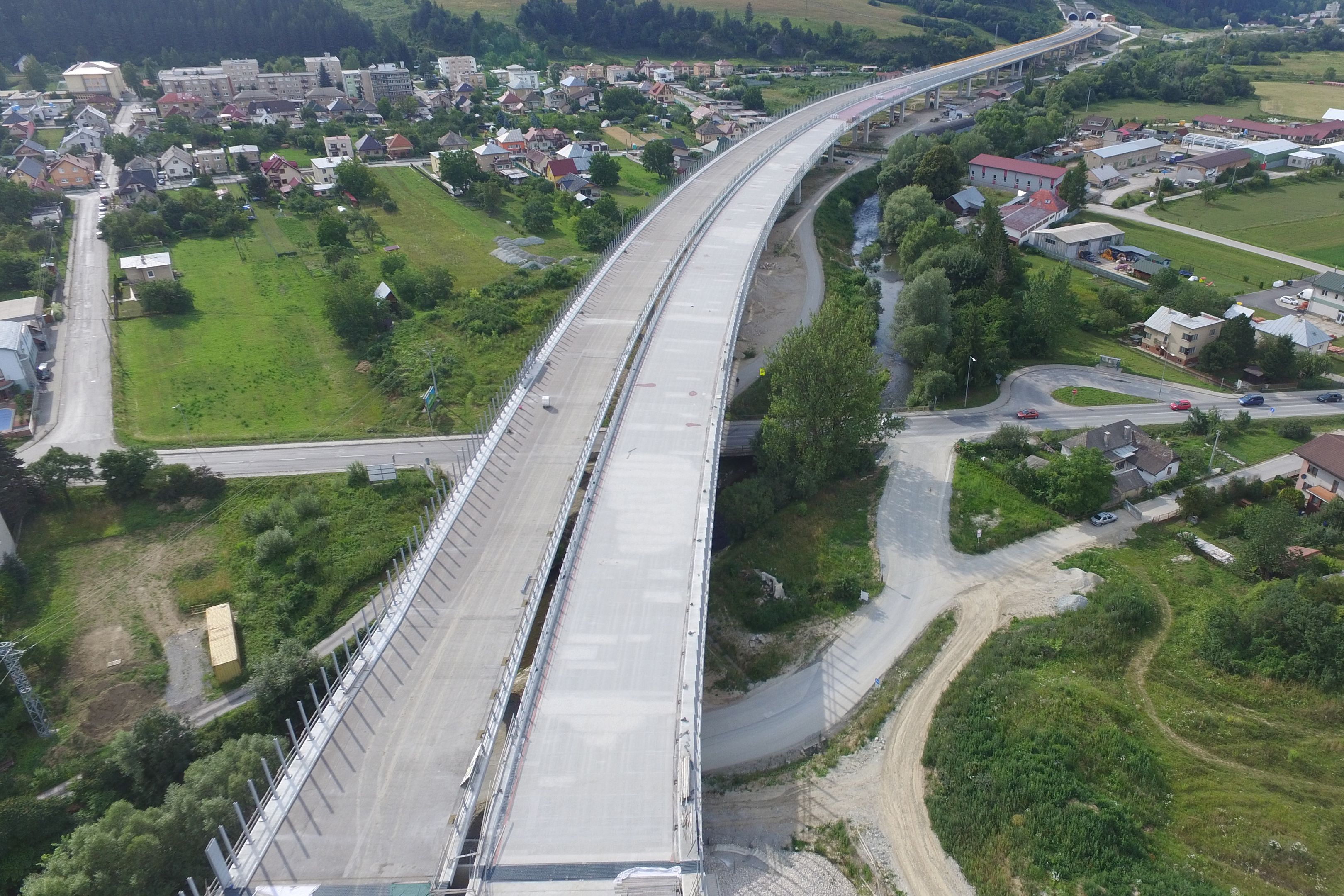 Construction Site of D1 Highway Tunnel in Slovakia between Dubna Skala-Visnove