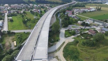 Dubna-Skala-Visnove之间斯洛伐克D1公路隧道施工现场
