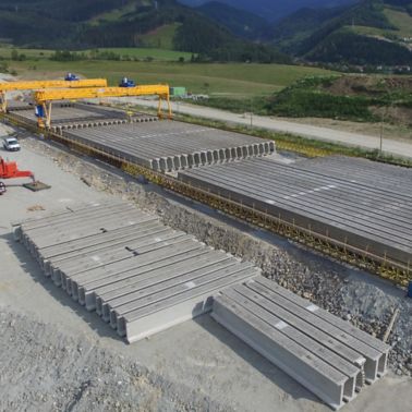 Construction Site of D1 Highway Tunnel in Slovakia between Dubna Skala-Visnove