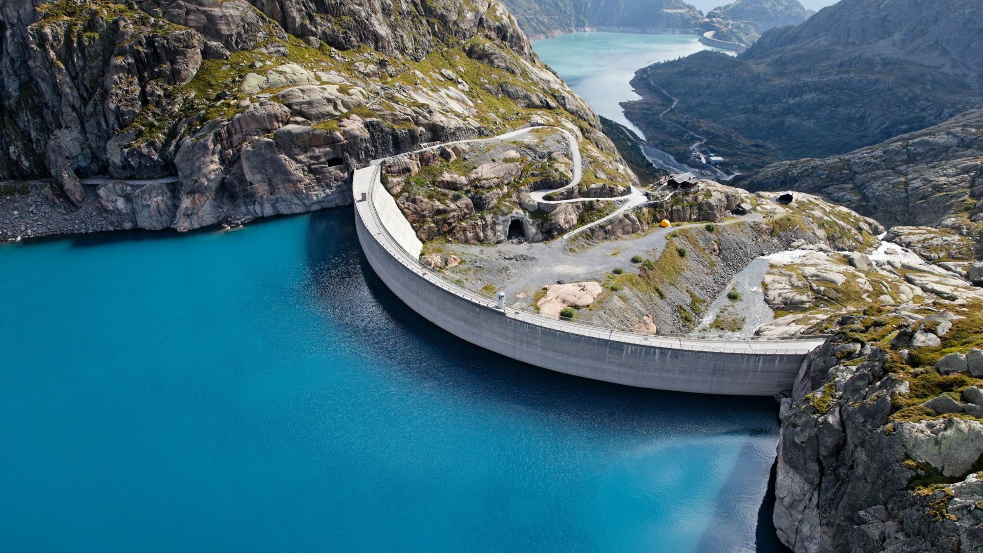 Nant de Drance Hydropower Plant Dam in Switzerland