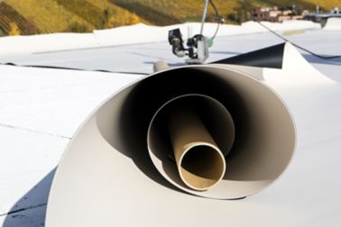 Waterproofing membrane applied on a roof 