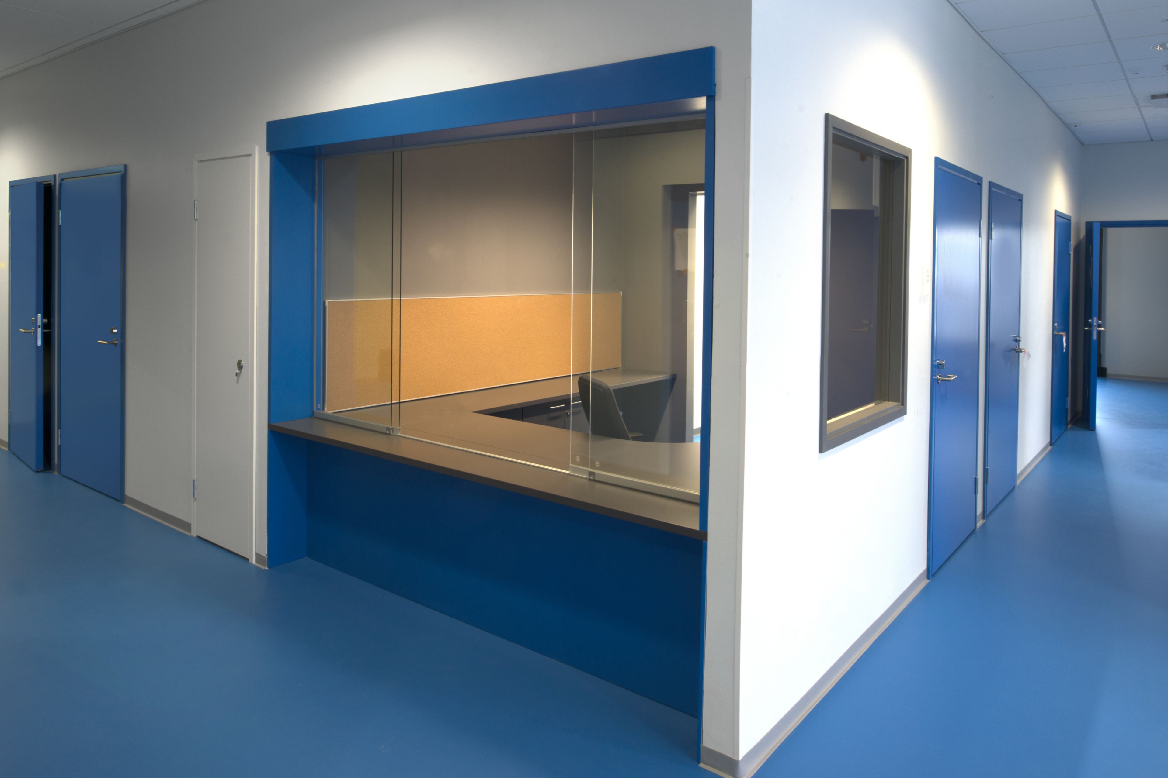 Sika ComfortFloor blue floor at Kokkola Campus in Finland