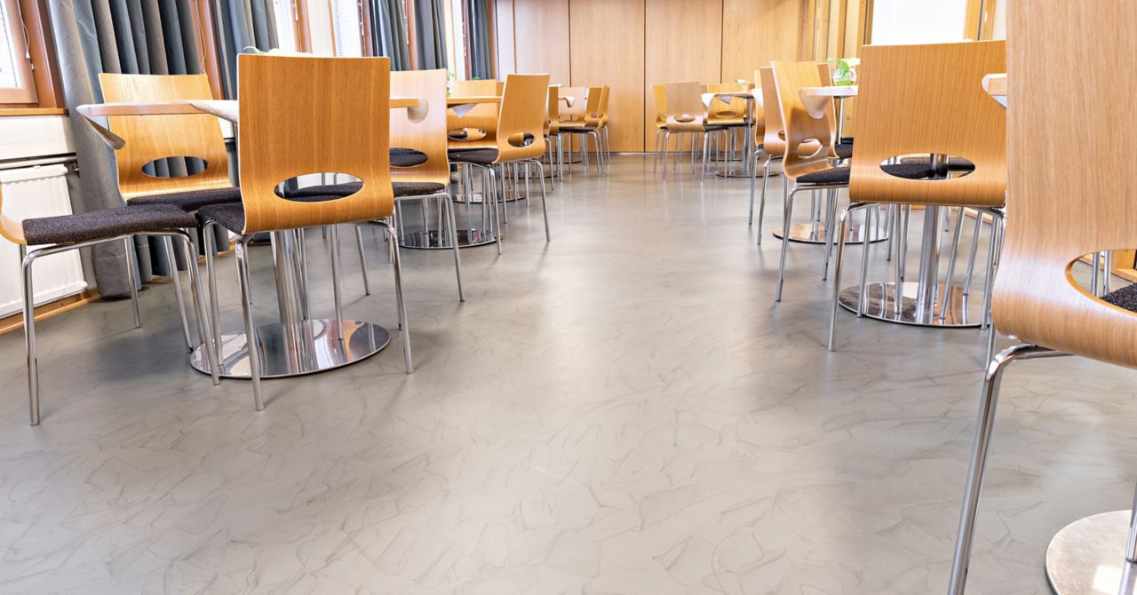 Sika ComforFloor in the canteen and  break rooms of the Oulu City Hall in Finland 
