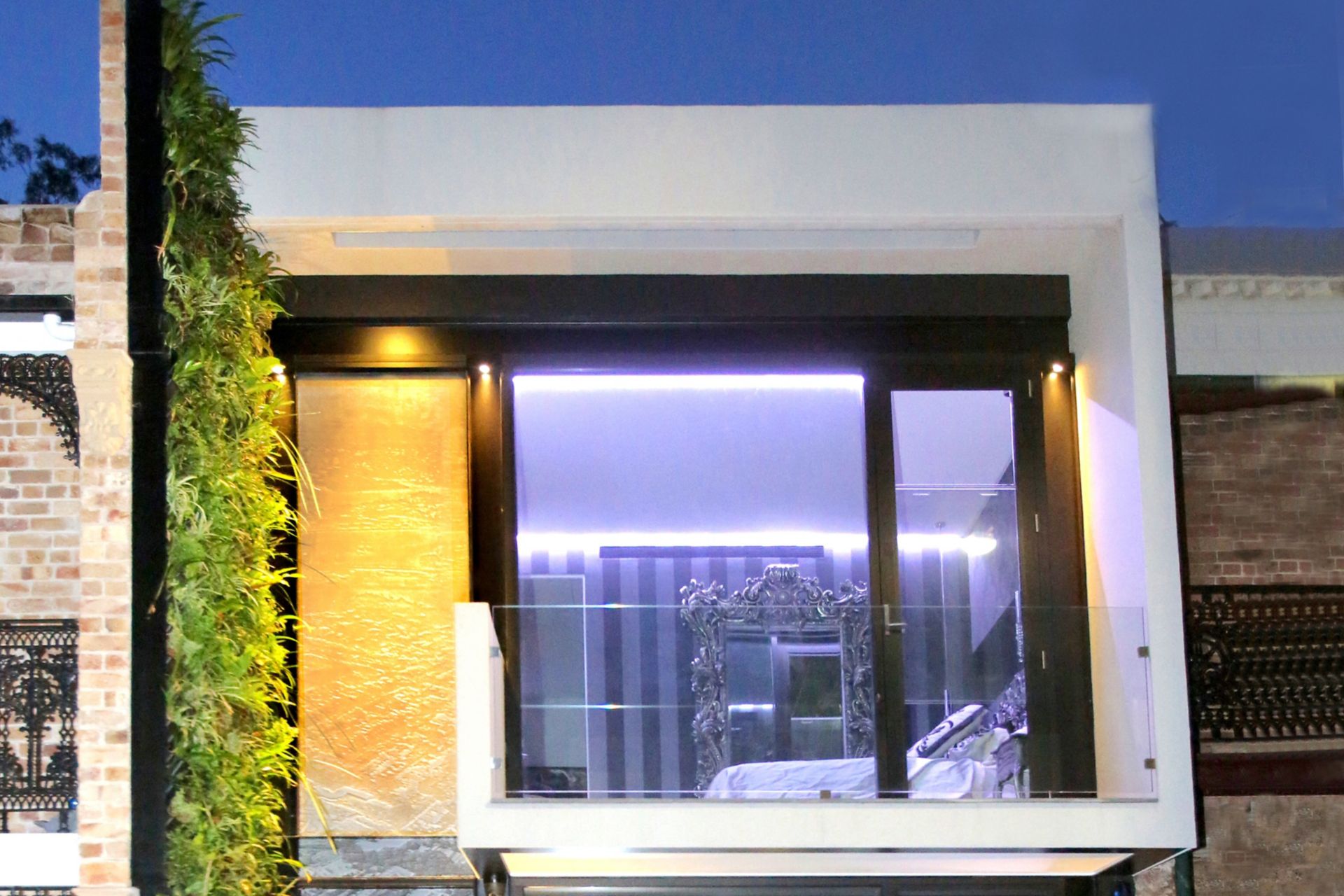 The green roof of the Forest Lodge Eco Home in Sydney, Australia