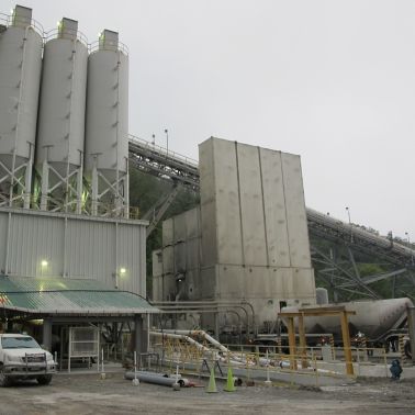 埃尔埃斯科瓦尔矿的膏体厂