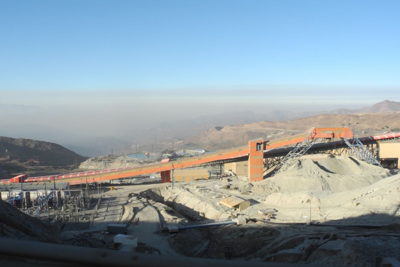 Infrastructure of El Teniente Mine in Chile