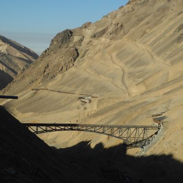 Infrastructure of El Teniente Mine in Chile 