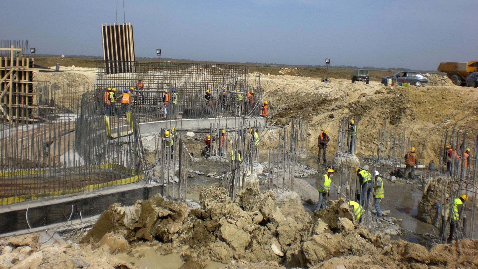 Construction site of Enfidha Airport, Tunisia