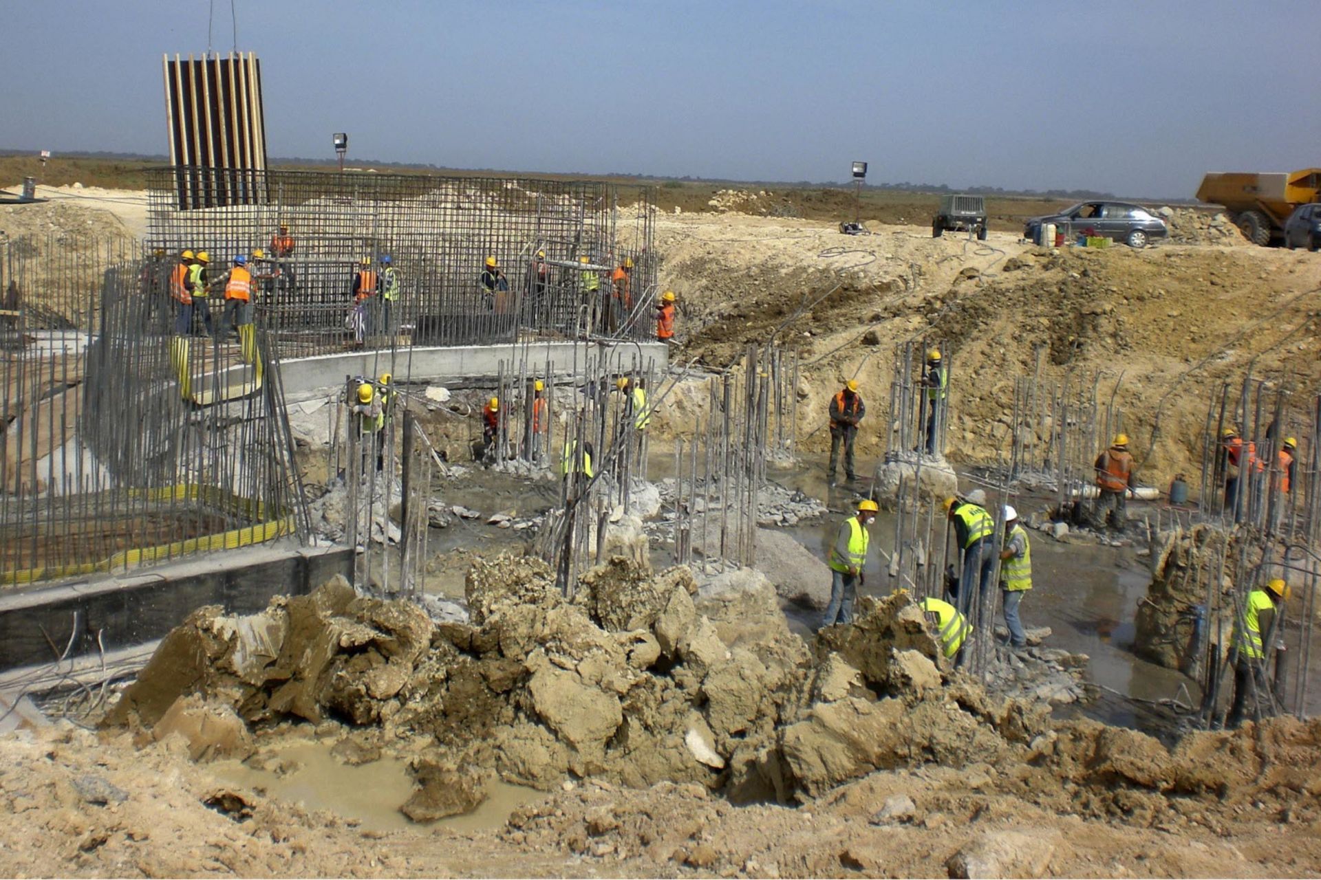 Construction site of Enfidha Airport, Tunisia