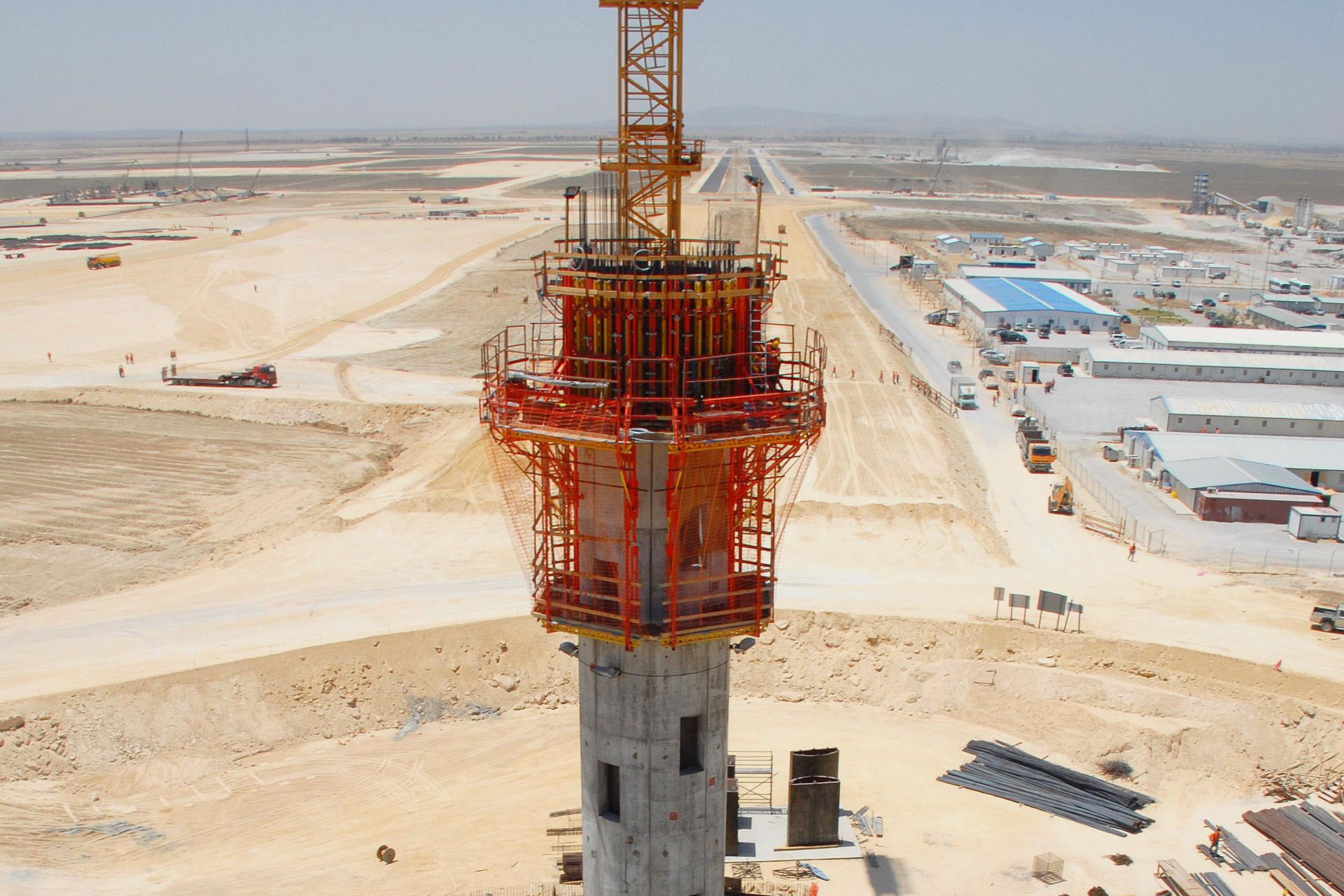 Construction site of Enfidha Airport, Tunisia