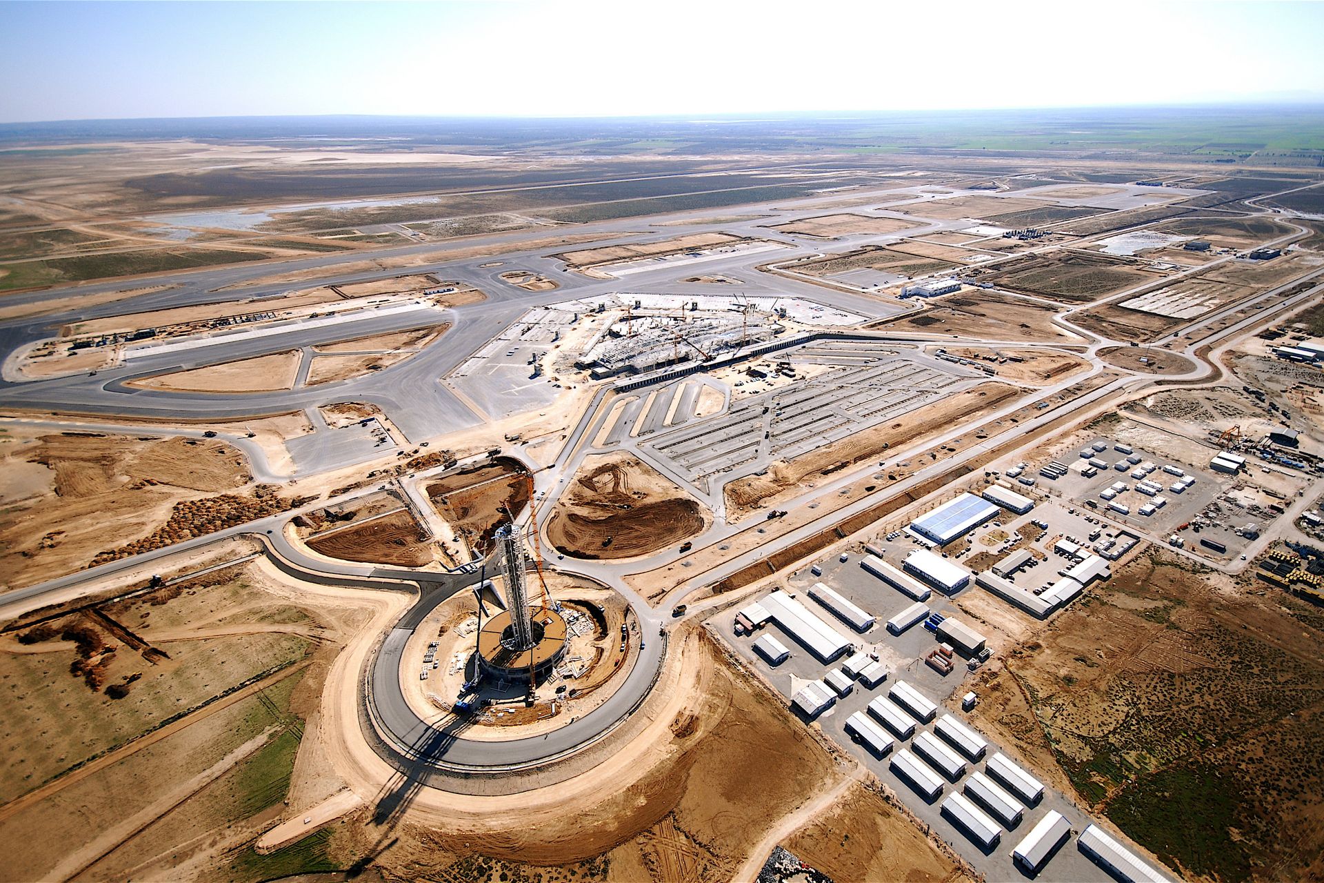 Construction site of Enfidha Airport, Tunisia