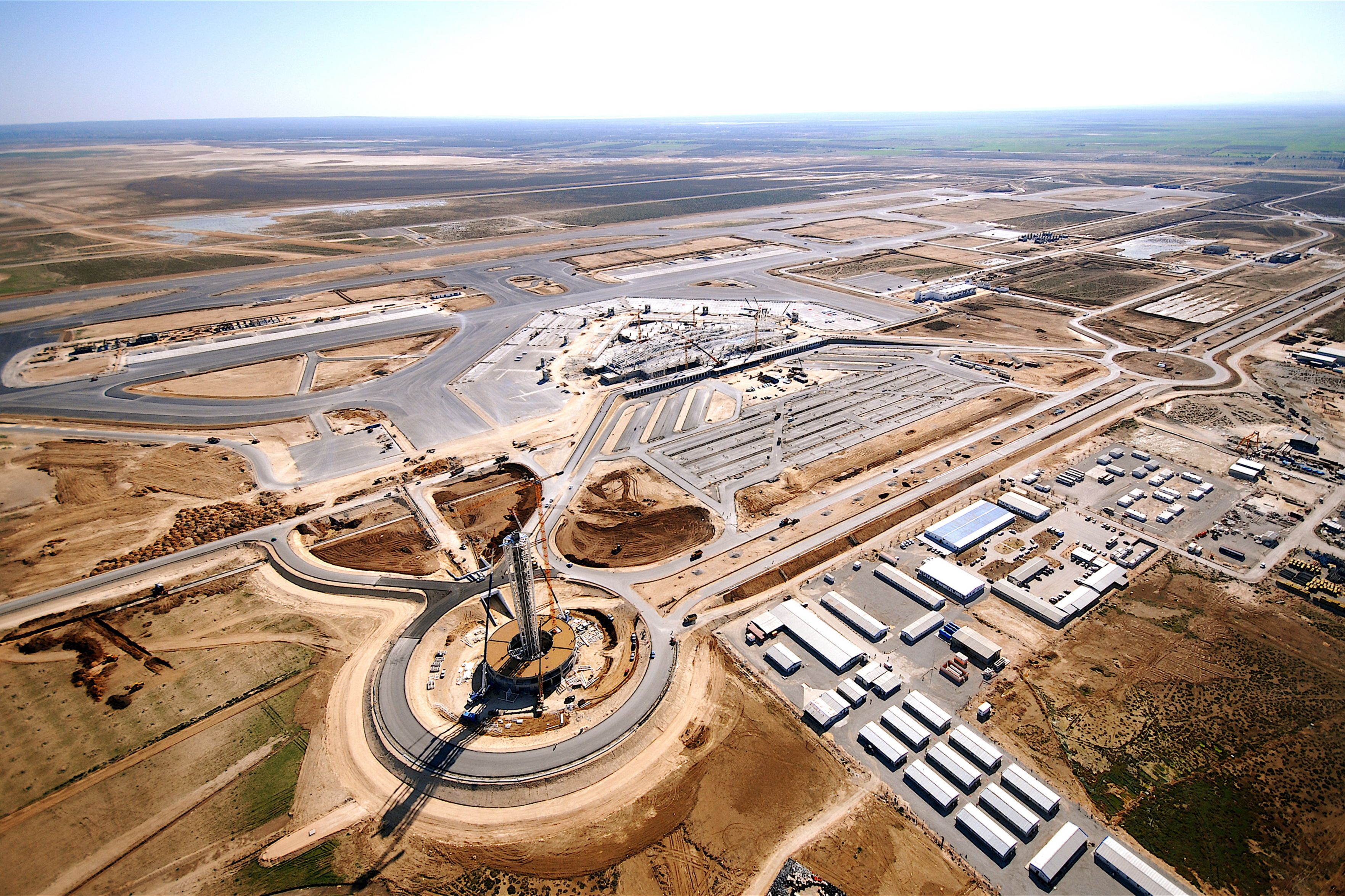 Construction site of Enfidha Airport, Tunisia