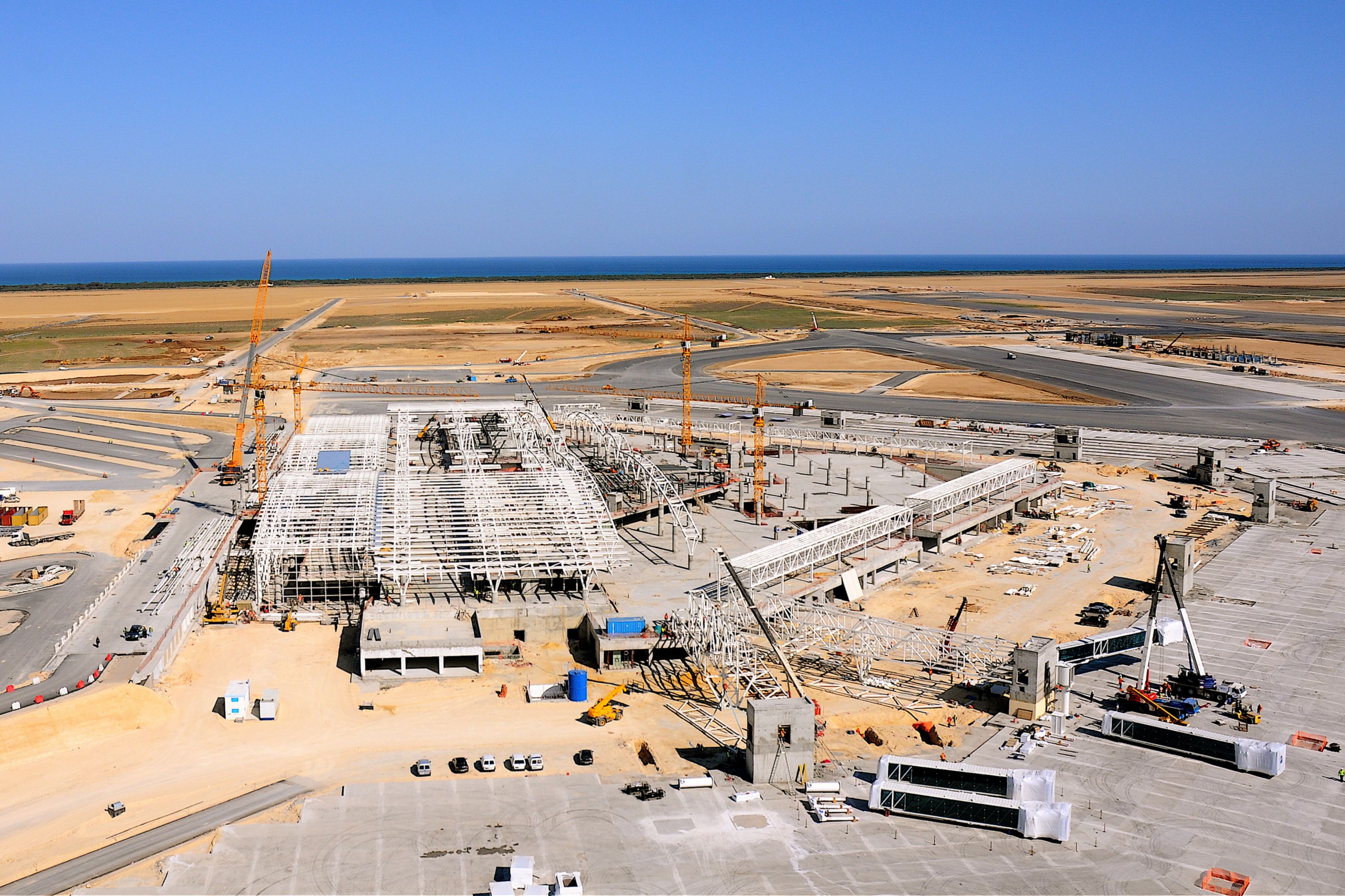 Construction site of Enfidha Airport, Tunisia