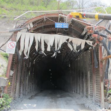 El Escobal Mine Portal for underground access