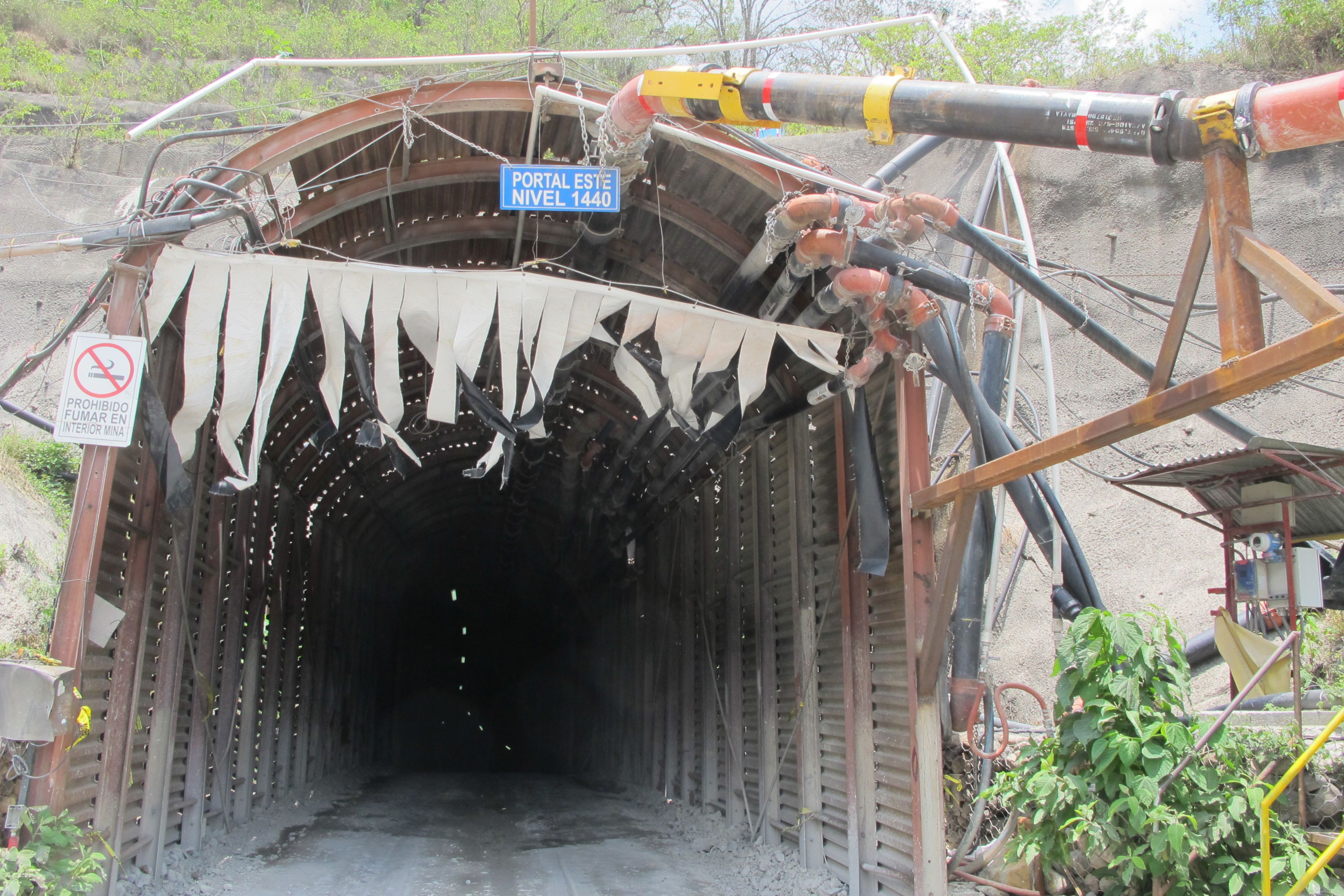 El Escobal Mine Portal for underground access