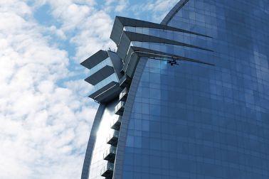 Facade of the Hotel Vela in Spain