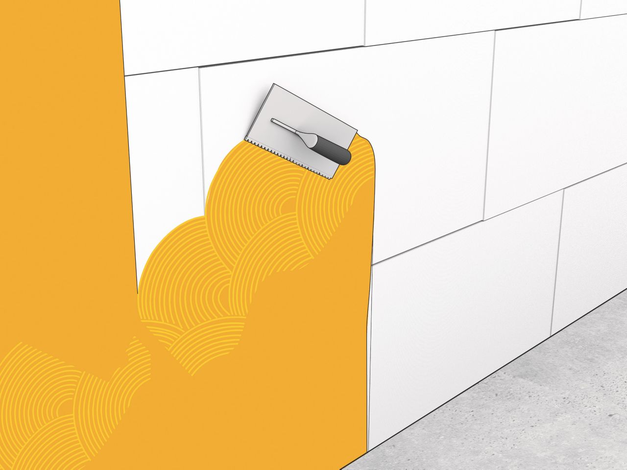 Application of facade mortars and paints - Illustration