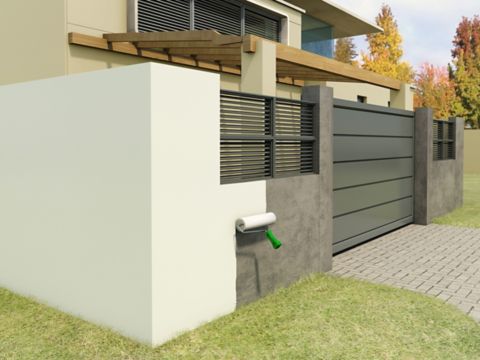 Facade Paints and Coatings Illustration