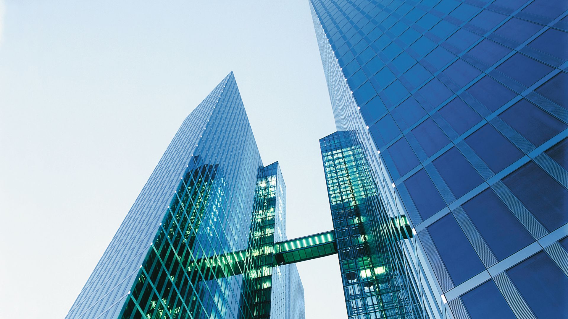 Bonded facade of highlight towers, munich, germany