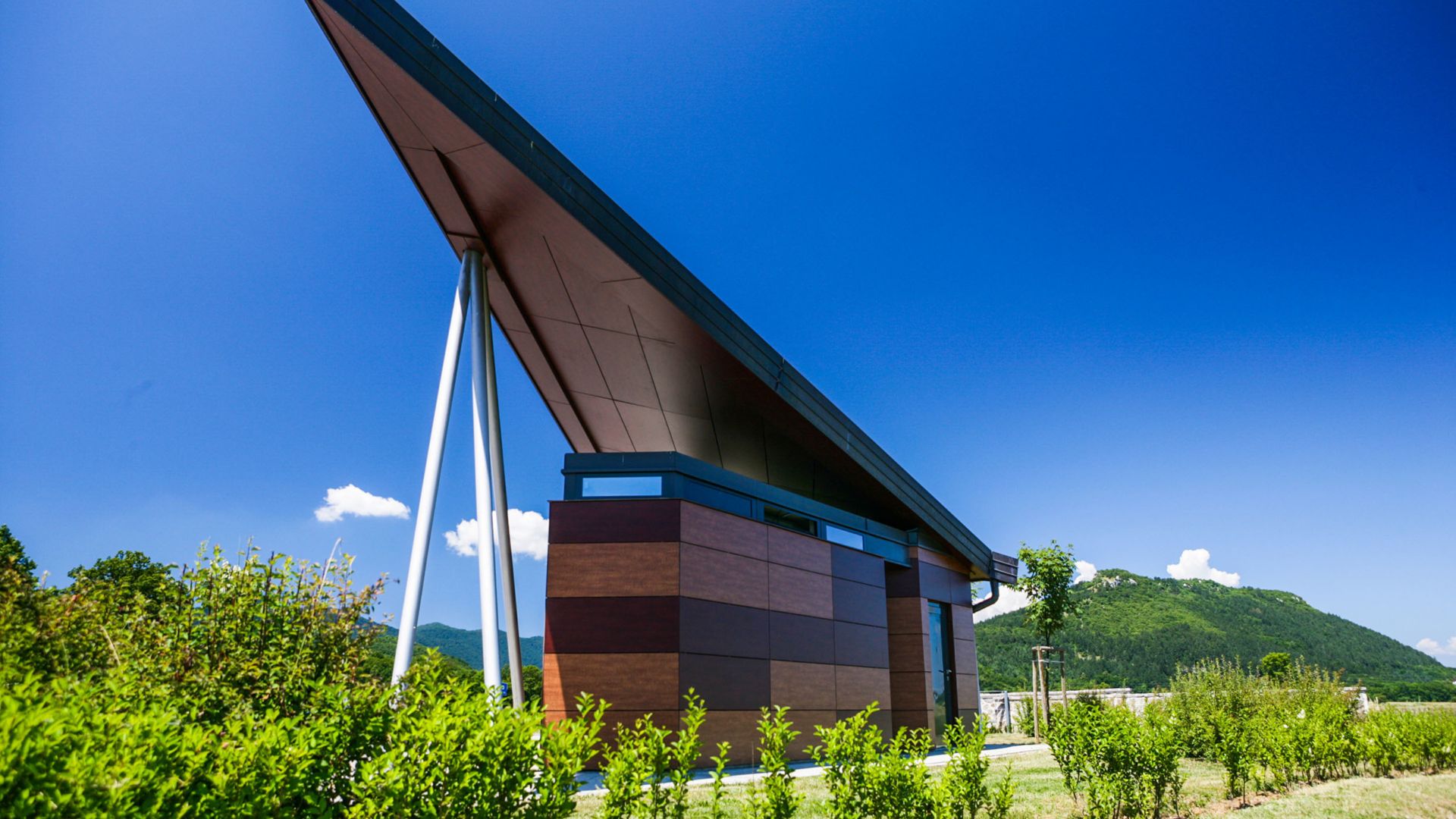 Building with panels reference of a SikaTack panel application in Museum of Lika, Gospić, croatia