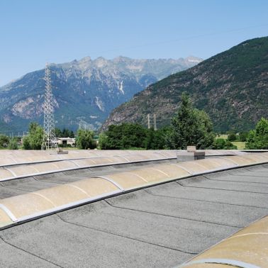 Roof of the Leaf Italy S.R.L Factory