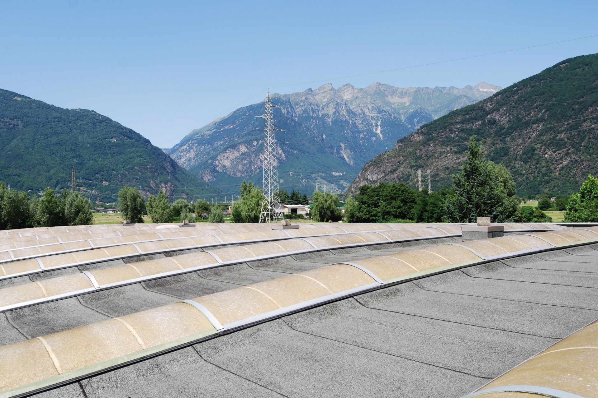 Roof of the Leaf Italy S.R.L Factory