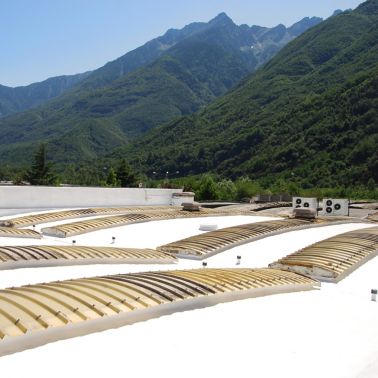 Roof of the Leaf Italy S.R.L Factory