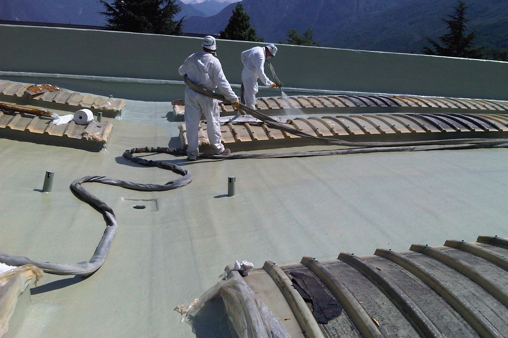 Roof of the Leaf Italy S.R.L Factory