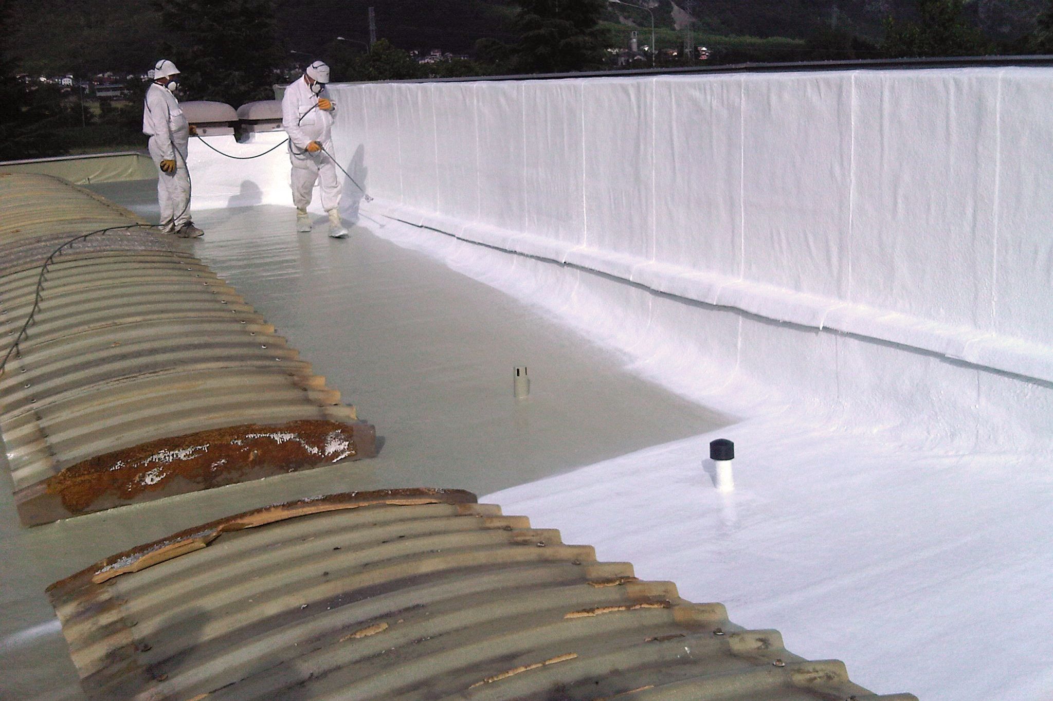 Roof of the Leaf Italy S.R.L Factory