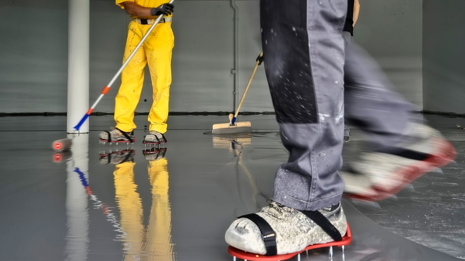 Application of Sika hygienic floor system	 