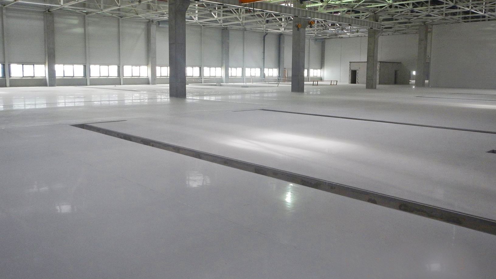 Sikafloor coatings on floors in Volkswagen Plant in Wrzesnia