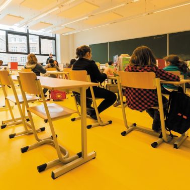 Floor of a Primary School in Namur, Belgium 