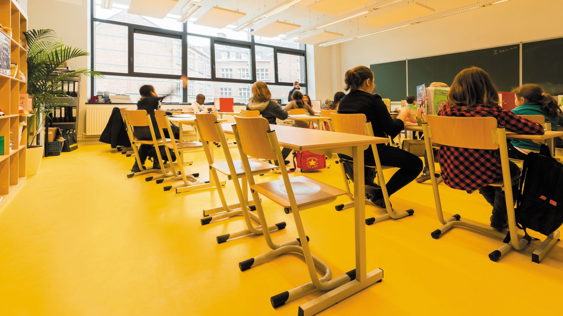 Floor of a Primary School in Namur, Belgium 