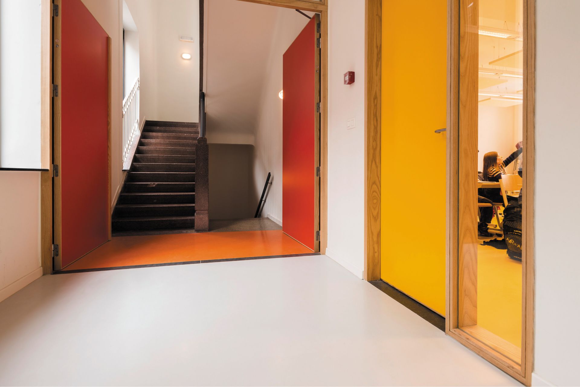 Floor of a Primary School in Namur, Belgium 