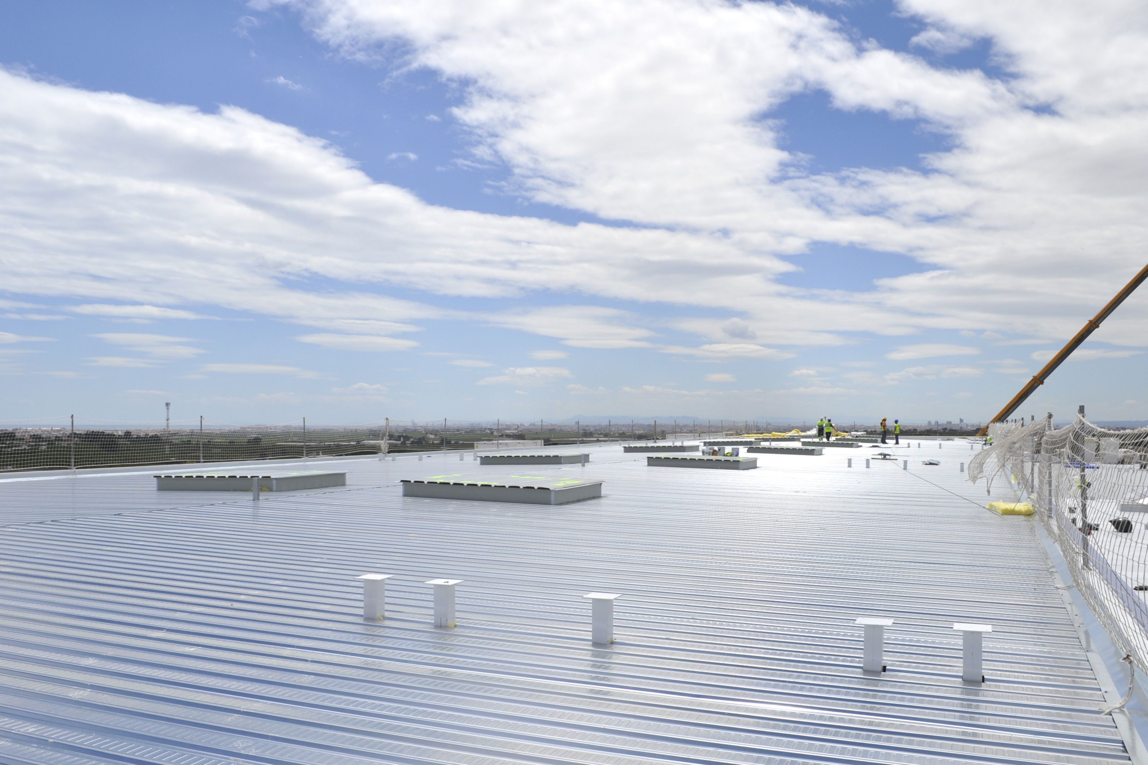 Roofing work at Fruit Packaging House of Frutinter Company