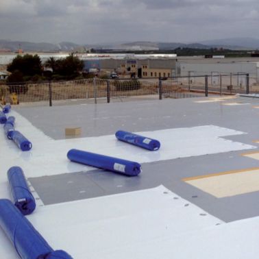 Roofing work at Fruit Packaging House of Frutinter Company