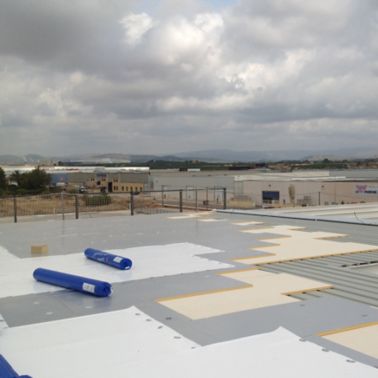 Roofing work at Fruit Packaging House of Frutinter Company