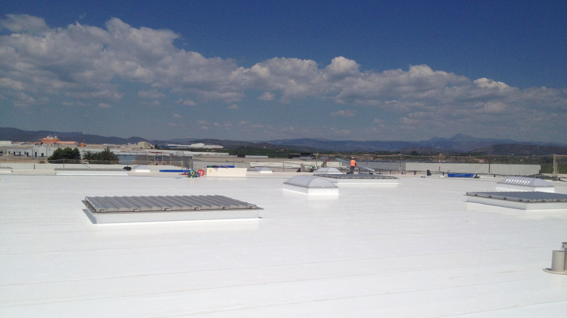 Roofing work at Fruit Packaging House of Frutinter Company