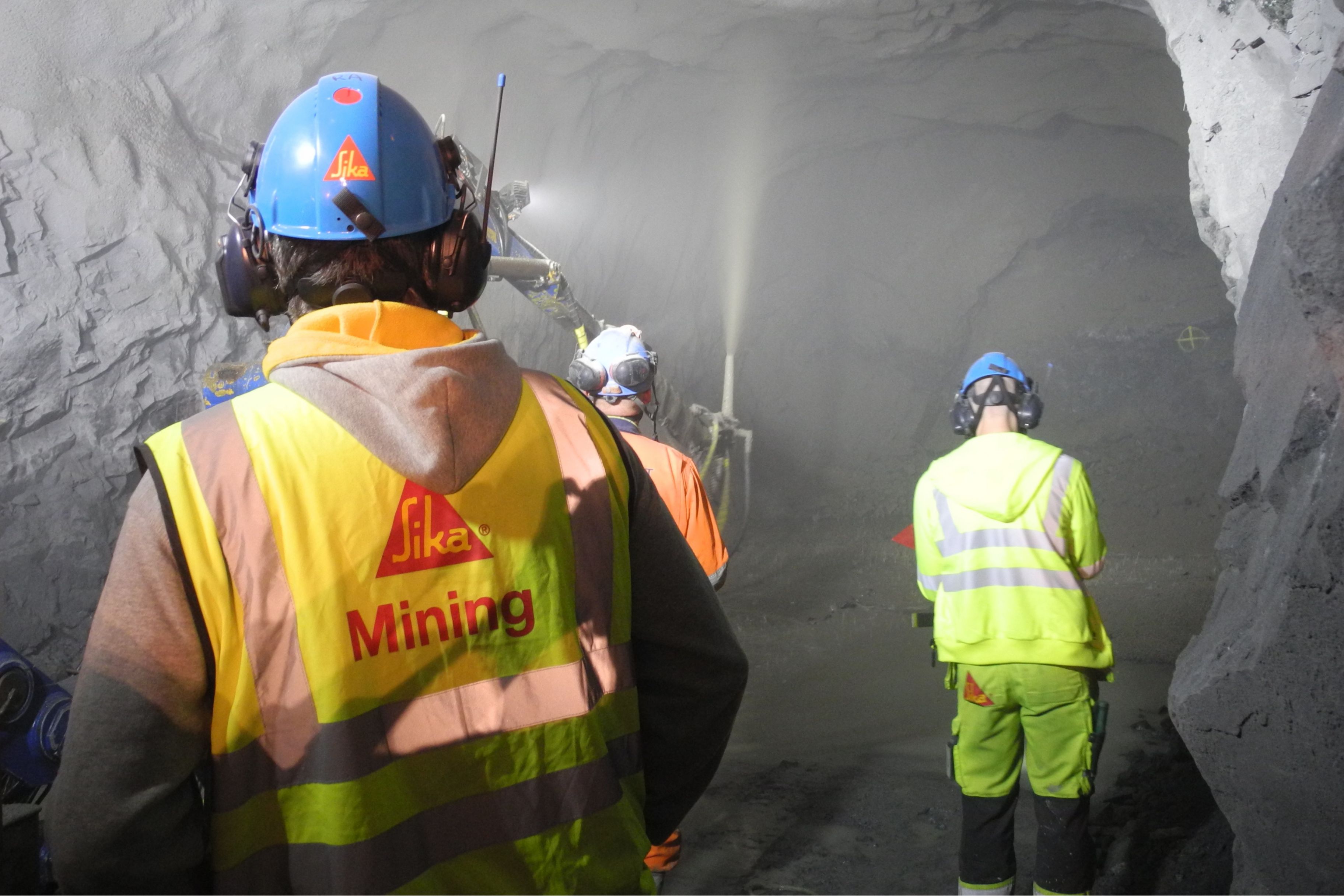 Incycle shotcreting underground in the Garpenberg Mine
