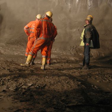 圣哥达基地隧道施工现场