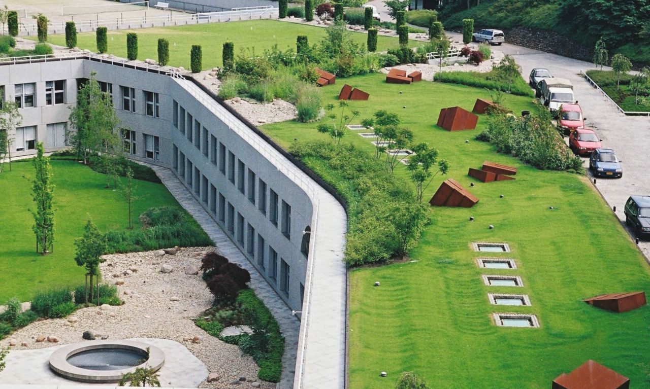 单层膜绿色屋顶