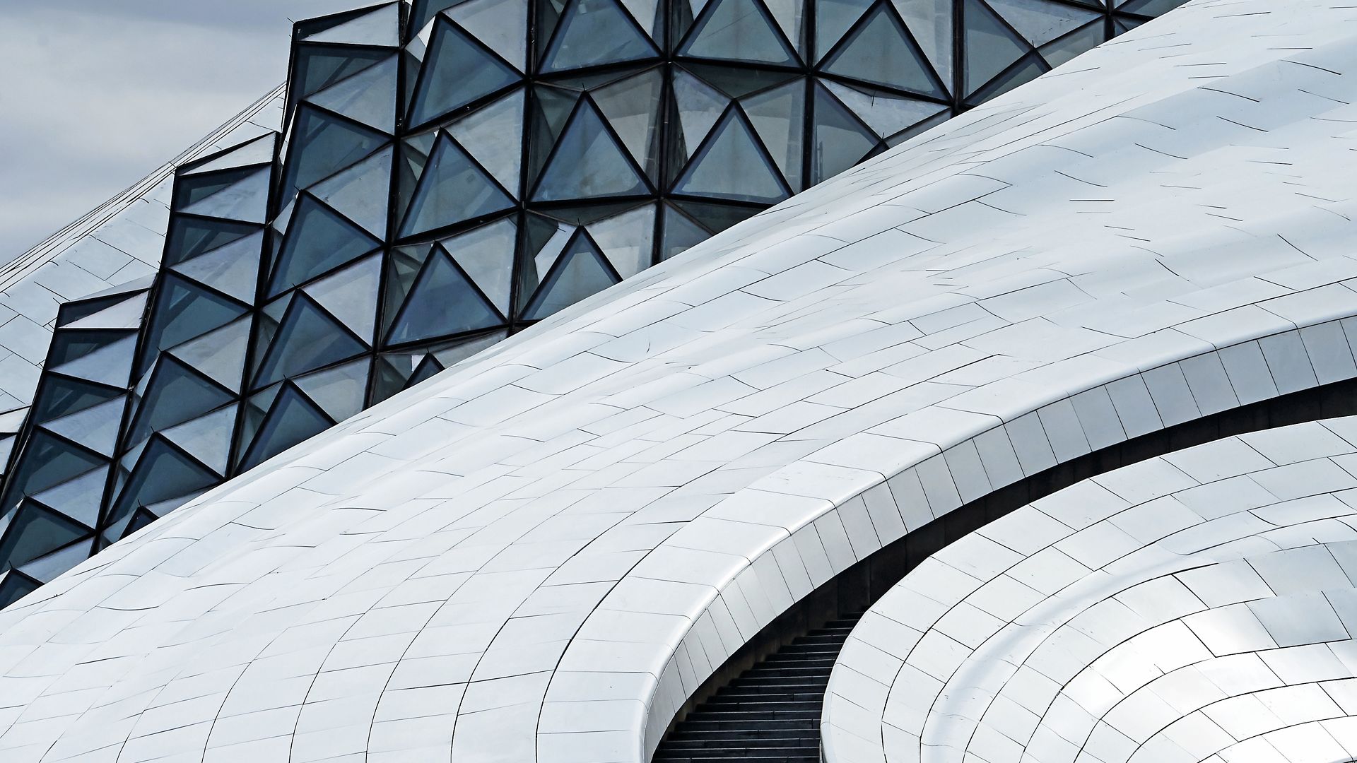 Glass roof of Harbin Opera House 