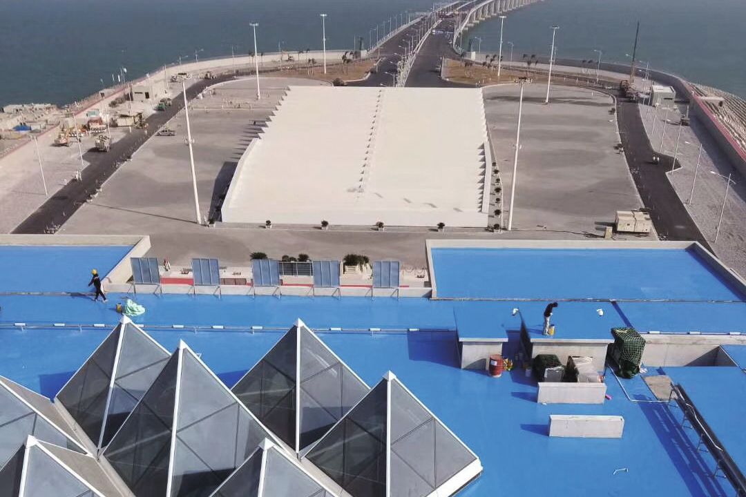 Roof of the Hong Kong–Zhuhai–Macau Tunnel Entrance