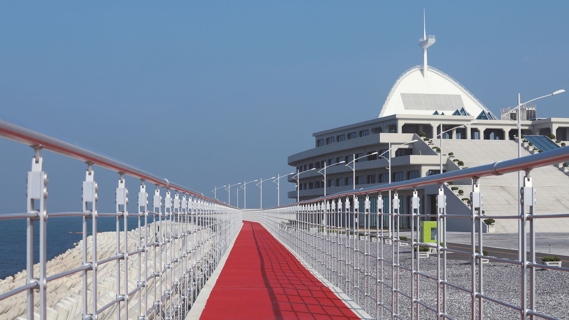 Roof of the HKZMB Zhuhai Port Building