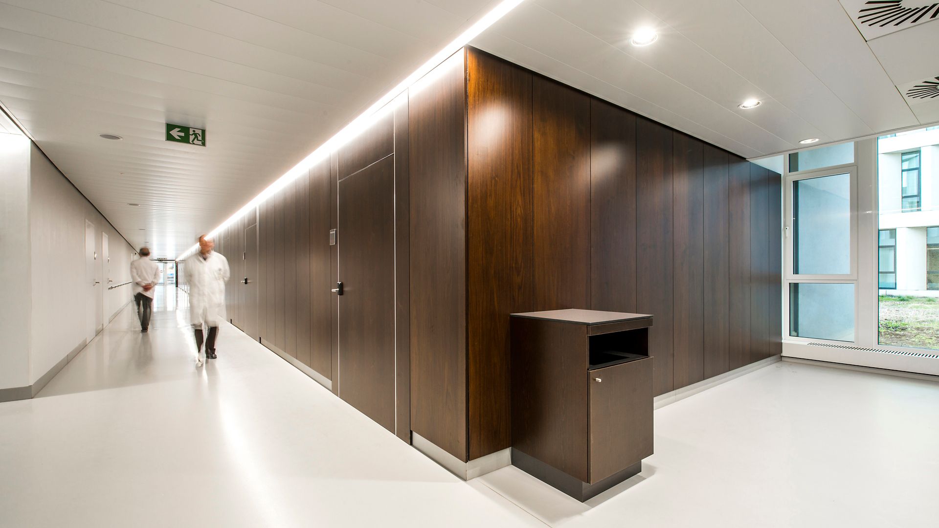 Single-bed room in AZ Groeninge Hospital in Kortrijk Belgium