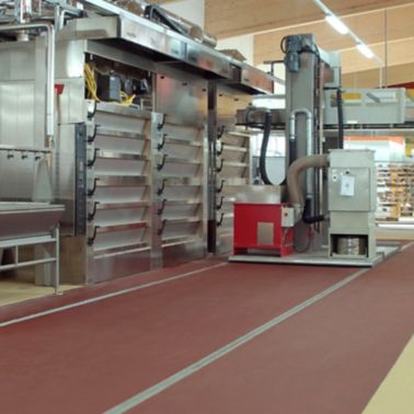 在德国夹格烘焙的卫生地板系统