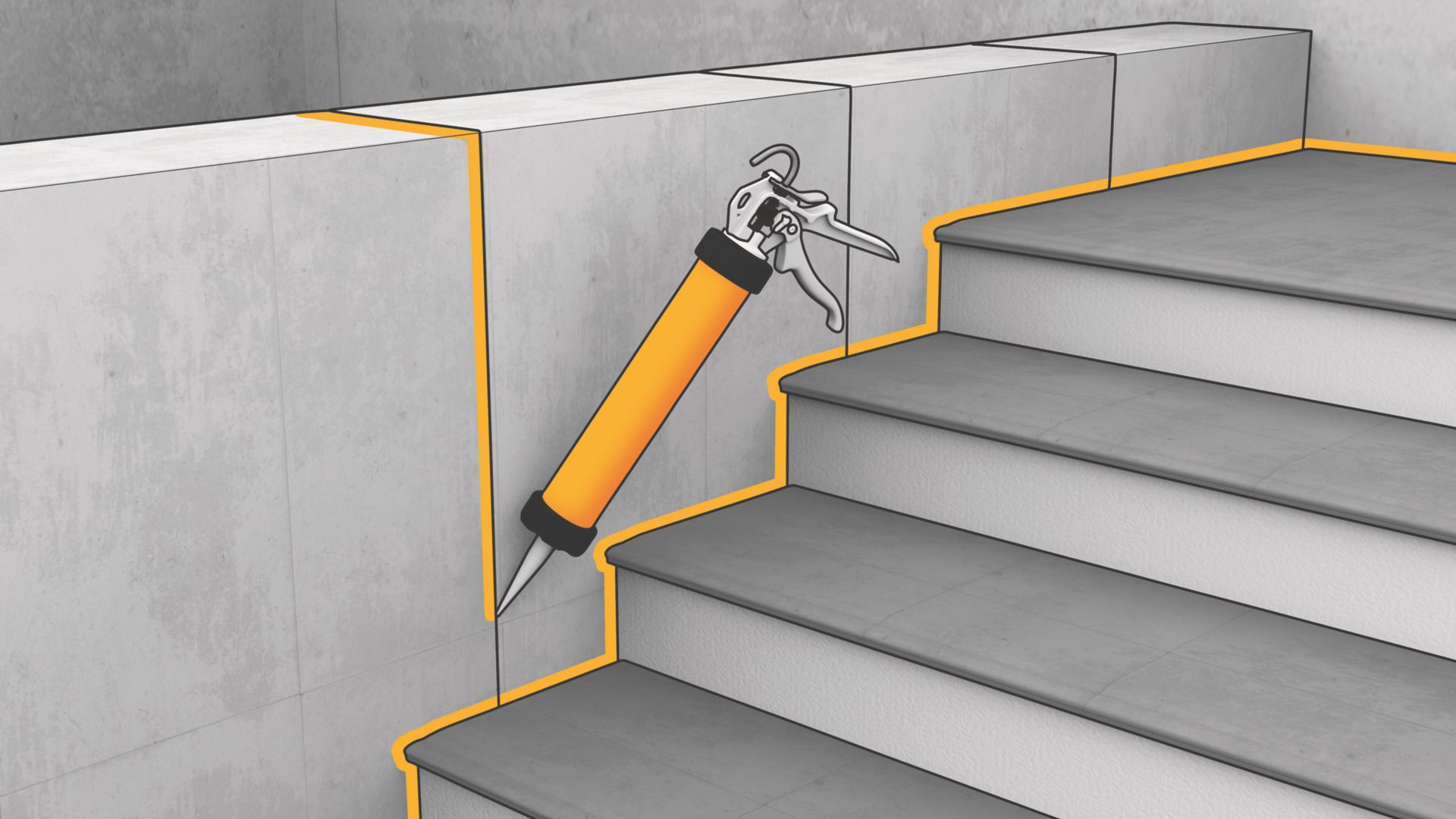 Sealing connection joints with Sikaflex elastic joint sealant