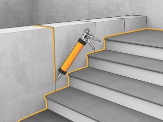Sealing connection joints with Sikaflex elastic joint sealant