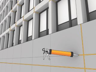 Sealing connection joints in facade with Sikaflex elastic joint sealant